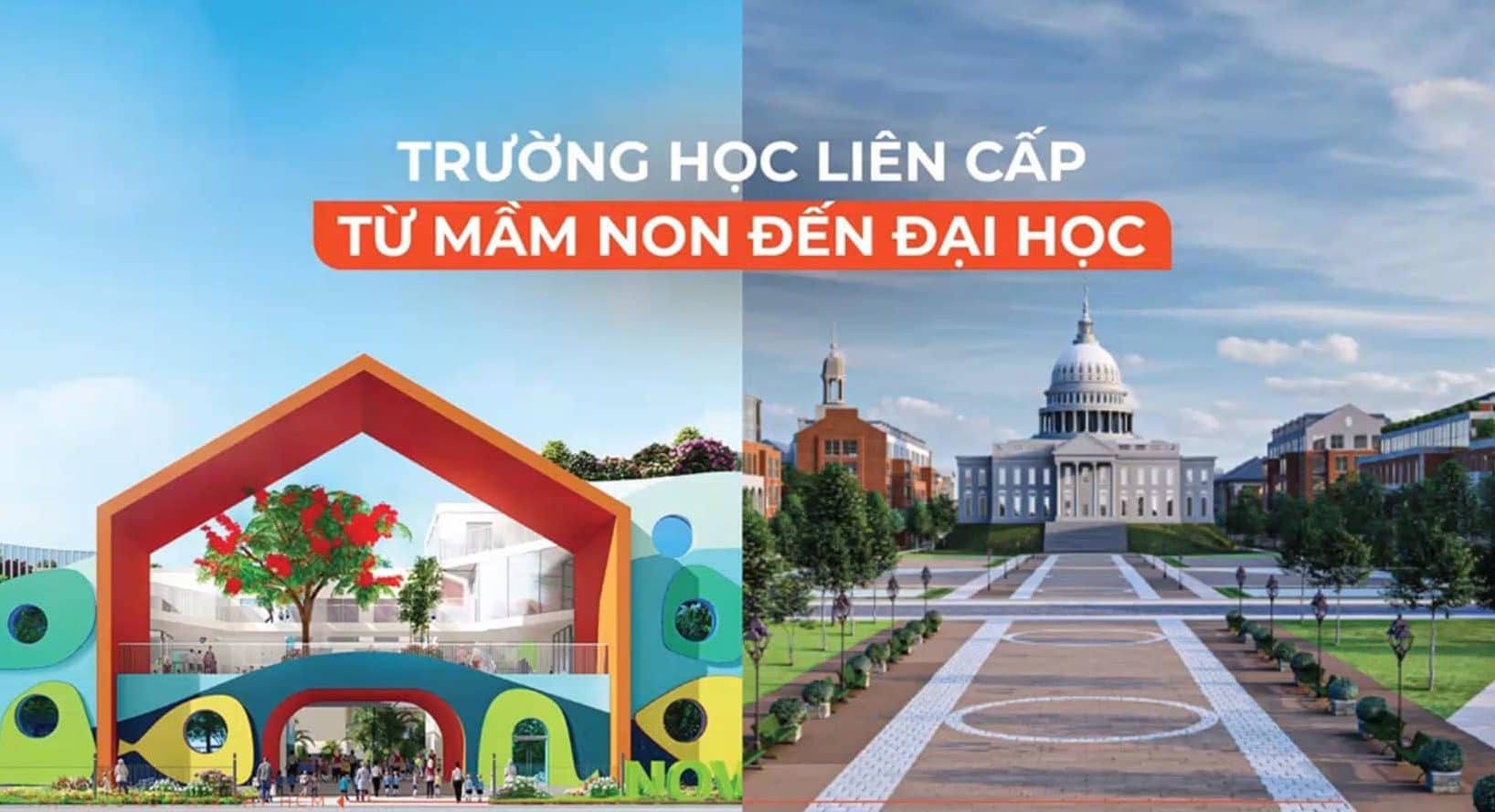 Trường học liên cấp từ mầm non đến đại học