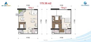 Thiết kế căn Duplex 175.38m2